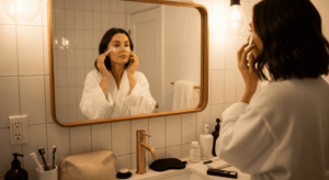 چرا کرم‌پودر روی صورتم می‌ماسد؟ راهنمای کامل زیرسازی آرایش بی‌نقص