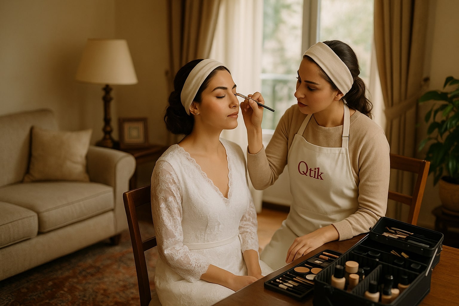 میکاپ عروس در خانه