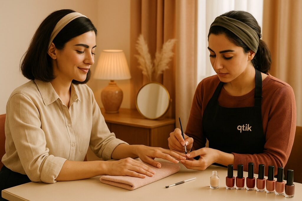 طراحی ناخن در خانه