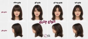 انواع مدل موی چتری